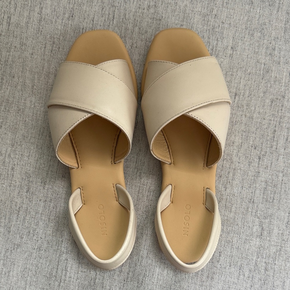 NWOT Nisolo Cream Women's Sandals - Picture 5 of 7